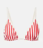 [Bananhot] Bananhot Candy striped triangle bikini top AU 14 red