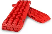 REINDEER Recovery Traction Tracks Mat for 4X4 Offroad Sand Snow Mud Track Tire Ladder Red Slim 4WD