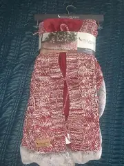 NWT Koolaburra By Ugg Carla Cable Knit Tree Skirt Red 54" Round 27990