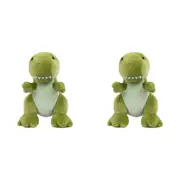 2x Mary Meyer Smootheez T-Rex 25cm Soft Plush Stuffed Animal Toy Kids 0+ Green