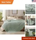 Cotton Waffle Weave Blanket King Size for Bed, Ultra Soft Breathable Bed Blan...