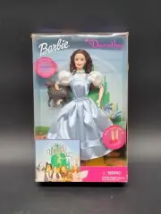 New 1999 Barbie Dorothy WIZARD OF OZ 25812 ruby slippers TOTO yellow brick road