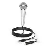 Mini Microphone for iPhone iPad Small ASMR Tiny Microphone for Voice Silver