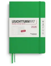 [LEUCHTTURM1917] Weekly Planner Notebook Dotted Medium A5 2026 in Spring Leaf