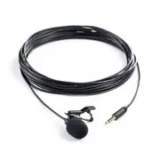Saramonic Lavalier Microphone Omni-directional Clip-On Lapel For Stereo Black