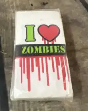Creative Converting Swankies I Love Zombies New Ten 3-Ply Pocket Tissues