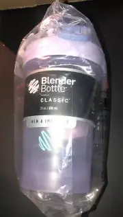 Blender Bottle Special Edition 20 oz. Shaker Cup w/Loop Top Clear/Lavender Lid