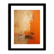 Orange Abstract Knife Art Framed Art Framed print Art Poster