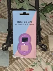 Close-Up Lens for Mini 7S, 8,8+,9 KT cameras pink New