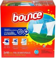 Bounce Fabric Softener Dryer Sheets Outdoor Fresh 2 x160 Sheets '320 SHEETS'