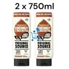 2 Original Source Coconut & Shea Butter Shower Gel Body Natural Fragrance 750ml