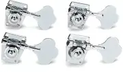 NEW Graph Tech Ratio 4-In-Line Bass Open Back Tuners - CHROME, #PRB-4401-C0