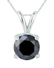 True Diamond 14K 2.00 ct. tw. Diamond Solitaire Necklace