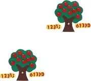 Angoily 2 Set Felt Letters for DIY Crafts, Non-Woven Apples Tree Counting Soft Fabric Alphabet Letters, Sewing Embellishments, Custom Name Decor, Home Schooling, Learning Activities