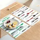 Bowl Kitchen Table Decoration Dining Tableware Table Mat Placemat Disc Pad