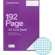Studymate A4 70gsm 5mm Grid Book 192 Page