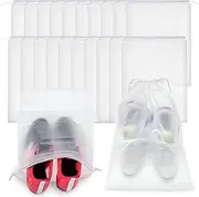 [Yotsuba] Portable Shoes Bag Travel Sport Storage Pouch Dust Bags Organizer (3PS) White