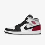 【NIKE 耐吉】AIR JORDAN 1 MID SE 男 休閒鞋 經典 喬丹 AJ1 中筒 白黑紅(852542-100)