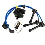 Ignition Kit - 3 Piece - Cap, Rotor, Spark Plug Wires - Honda Acty Truck HA3, HA