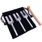 Angel Tuning Forks Set, 4096 Hz, 4160 Hz, 4225 Hz for Healing Musical Instrum...
