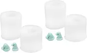 TEHAUX 4 pcs Handmade Candle Mold Wizard hat Silicone molds Cake Stencil Wax Candle molds Easter Candle Holder Cake Candle Silicone Candle Making molds Crafting Supplies Manual Silica Gel