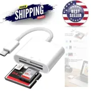 USB C SD Card Reader 3 Slots Micro SD SDHC CF Compatible iPad MacBook