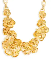 Aqua x Angelica Hicks Abstract Flower & Leaf Statement Necklace, 18 - Exclusive