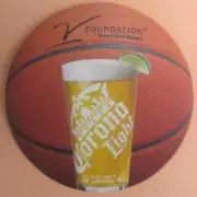 CORONA LIGHT, HOOPS FOR HOPE, VICTORY OVER CANCER Beer COASTER, Mat, MEXICO