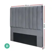 Artiss Bed Head Headboard Bed Frame Double Queen King Single Sala Vela-Double-Grey Fabric