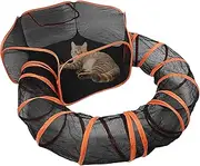 Ungtyb Lightweight Cat Outdoor Enclosure, Portable Foldable Pet Kennel Playground, Breathable Mesh Material Fence House for Small Animals, Cats, Rabbits, Puppies