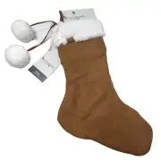 Koolaburra by UGG Koola Holiday Stocking 12x21'' Chestnut Faux Shearling NEW