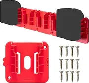 Battery Holder for Milwaukee M18 18V Batteries, Wall Mount Battery Storage for Work Van, Shelf, Toolbox - 5 Pack