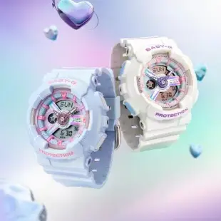 CASIO BABY-G 未來風 偏光色彩雙顯腕錶 BA-110FH-7A