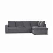 VI Kristie 3 Seater Fabric Sofabed with Chaise