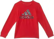 [adidas] Boy's Future Camo Logo Long Sleeve Tee (Big Kids)