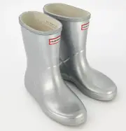 Hunter Kids boots Wellington Fist classic Cosmic Silver US 5 & US 6