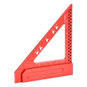 Fonson Tools 3 inch / 4 inch Carpenter Triangle Ruler Rafter Square Multi-angle Measuring Ruler Protractor for Woodworki