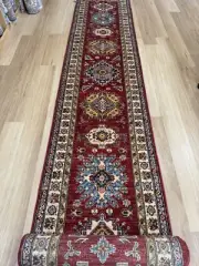 Oriental Tribal Wool Hand Knotted Hallway Hall Runner Rug Carpet 610x78