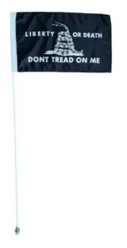 Raptor Tacoma Tundra Flexible 3.5' ATV Whip Flag Can-am Dont Tread On Me