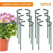 12Pcs Garden Flowers Plastic Support Stake Tomato Roses Vine Half Round tywDB