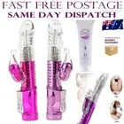 Jack Rabbit Vibrator Dildo Clit Sex Toy USB Rechargeable Lube Lubricant Women