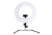 Homedics 12" Portable Table Beauty Ring Light Selfie Lighting Stand w Phone Clip