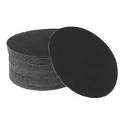 Sandpaper Round 125x125mm 120 Grit 50 Pcs Black Hook & Loop Sanding Sheets