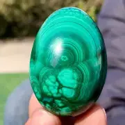 115G Natural glossy Malachite egg transparent cluster crystal mineral sample