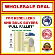 FULL PALLET - 60 Carton - 2160x Packing Tape Rolls Packaging Clear Tape 48mm 75M