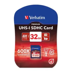 【Verbatim 威寶】UHS-1 Class 10 32GB SDHC 記憶卡(49192)