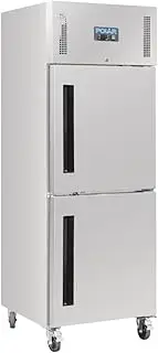 Polar G-Series Stable Door Upright Gastro Fridge, 600 Liter Capacity, Silver