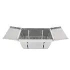 Mini Folding Wood Stove Rectangle Stainless Steel Wood Grill Stove For Outd ZM