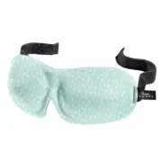 Bucky 40 Blinks Teal Dots Sleep Mask Contoured Travel Padded Foam Blindfold