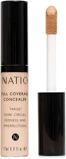 Natio Australia Full Coverage Concealer Light 12ml - Concealer for Brightening Under Eyes & Blemishes - Conceals, Corrects, Covers - Vegan Friendly